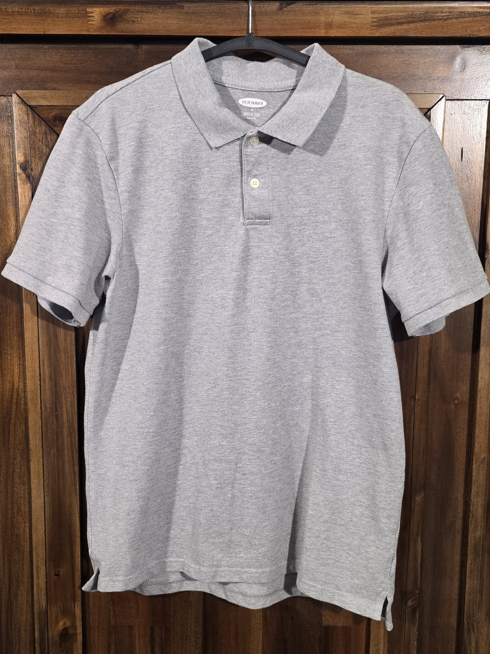 Old Navy Light Gray Men's Polo Shirt